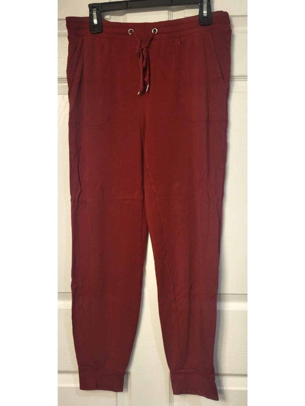 Soma Red Essential Terry Jogger Pants Small Tie Waist Athleisure